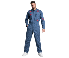 Horrorfilm Kostuum / Blauwe Overall