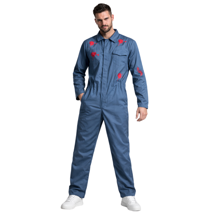 Horrorfilm Kostuum / Blauwe Overall