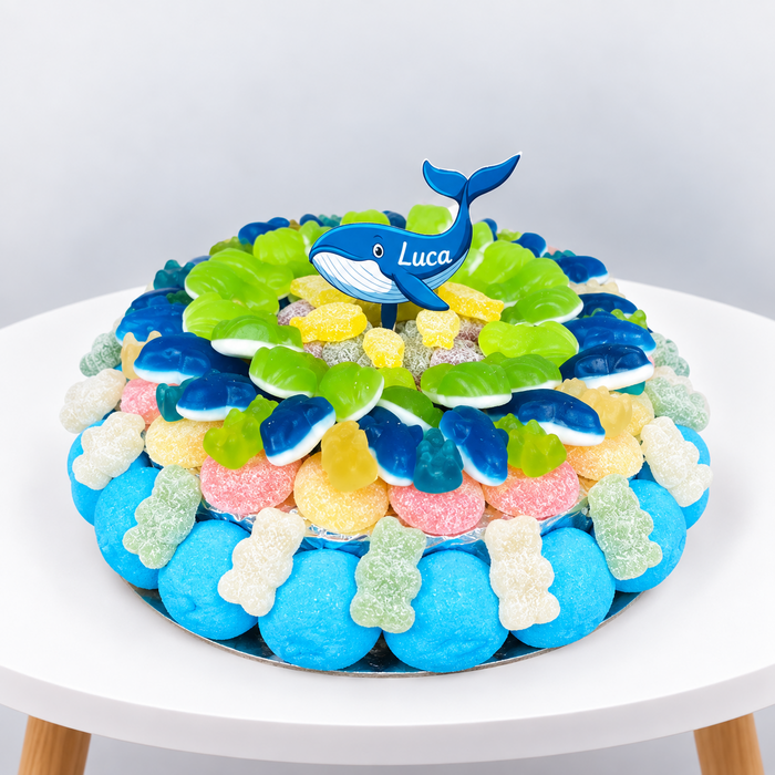 Snoeptaart groot / Thema Orka's