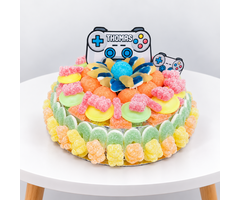Snoeptaart  Groot/ Thema Gamen
