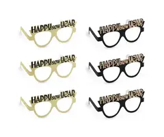 Partybrilletjes Happy New Year / 6 Stuks