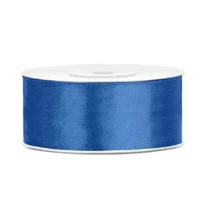 Satijnen Lint 25m / Royaal Blauw