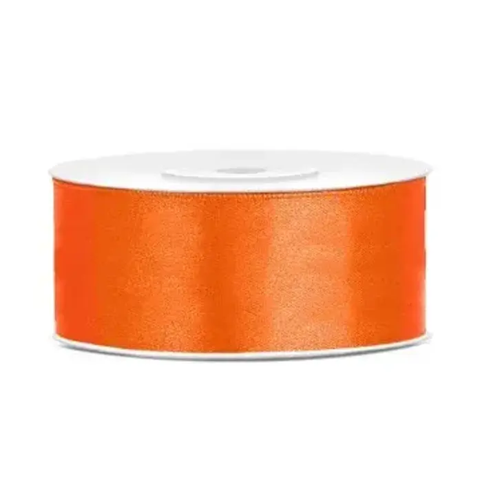 Satijnen Lint 25m / Oranje