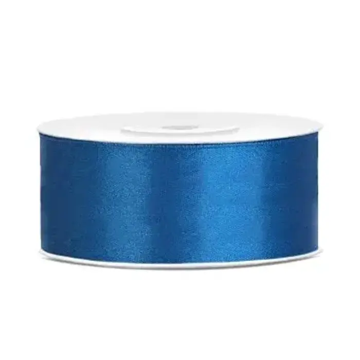 Satijnen Lint 25m / Blauw