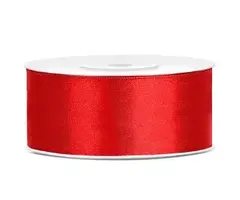 Satijnen Lint 25m / Rood