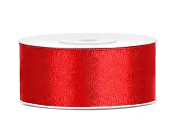 Satijnen Lint 25m / Rood