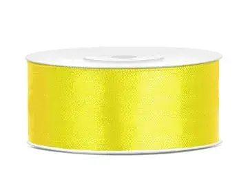 Satijnen Lint 25m / Geel