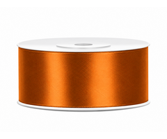 Satijnen Lint 25m / Roest Oranje