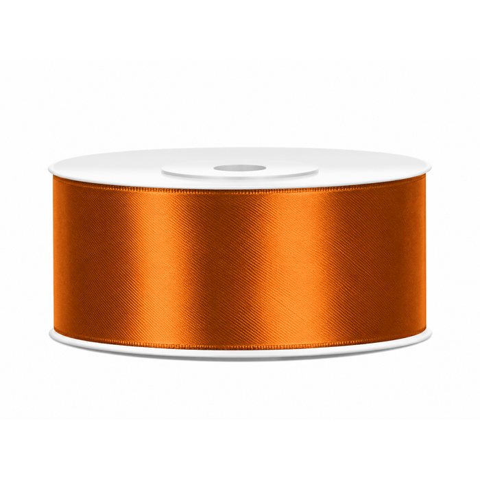 Satijnen Lint 25m / Roest Oranje