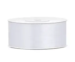 Satijnen Lint 25m / Wit