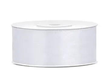 Satijnen Lint 25m / Wit