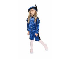 Pietenkostuum Kind | Pietje | Blauw/Zwart