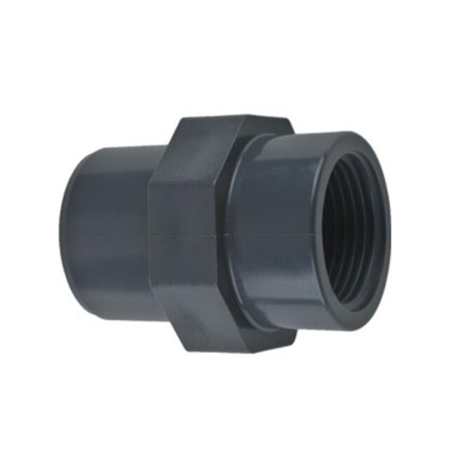 Plasson PVC inzetschroefbus | Spie x mof x binnendraad | 25 t/m 110 mm