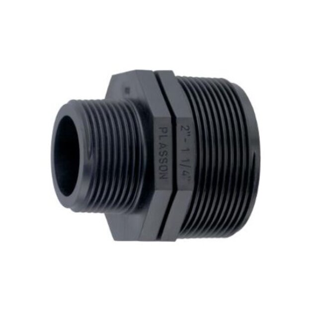 PP verloopnippel 1/2" t/m 2" | 6 bar