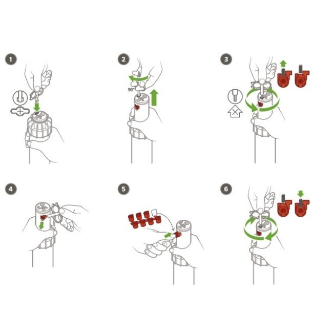 Hunter Hunter nozzleset PGJ-04 | Set met 8 stuks