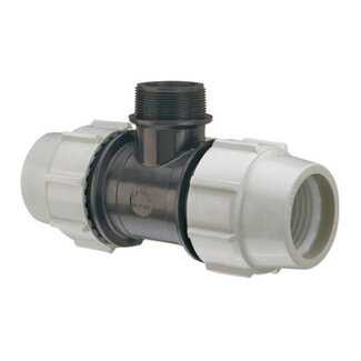 Plasson Tyleen t-stuk buitendraad | 20 t/m 40 mm