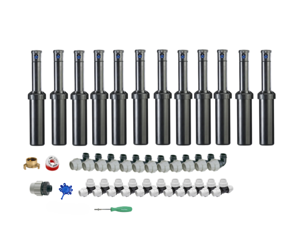 RAINBIRD sproeiset compleet | 4 sproeiers 3504 * 50 mtr 25mm