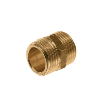 Messing dubbele nippel | 1/2" t/m 2"