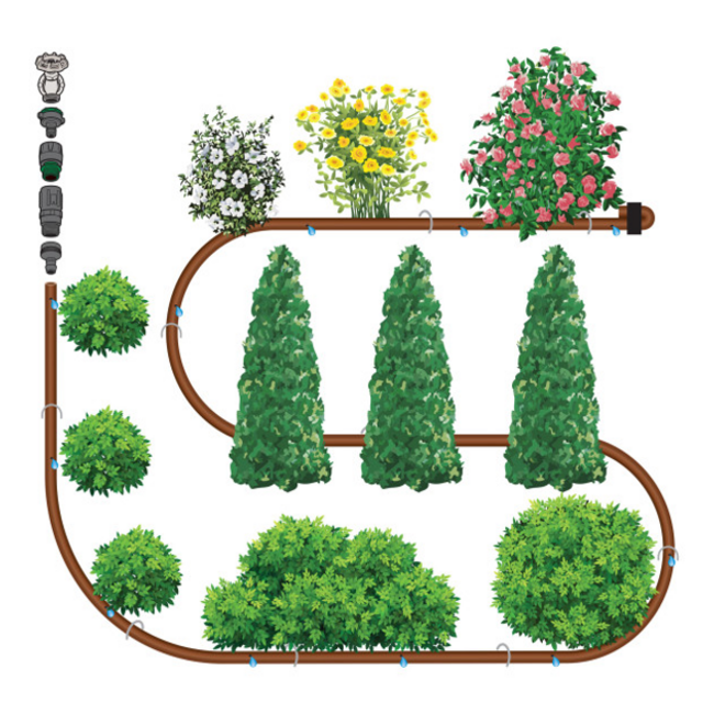 RainBird Druppelbewateringsset voor struiken en hagen