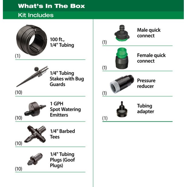 RainBird Moestuin Druppelbewateringsset