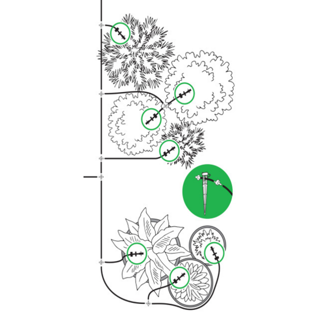 RainBird Moestuin Druppelbewateringsset