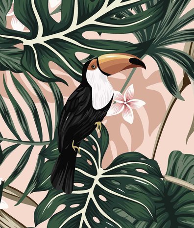 Children's wallpaper jungle Tropical Treasures, washable