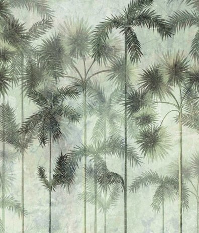 Palm behang Vintage Palm Oasis, afwasbaar Palm behang Vintage Palm Oasis, afwasbaar