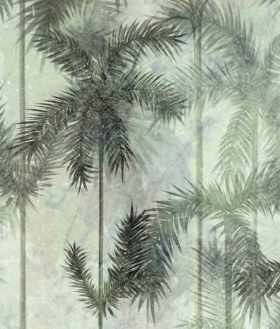 Palm behang Vintage Palm Oasis, afwasbaar Palm behang Vintage Palm Oasis, afwasbaar