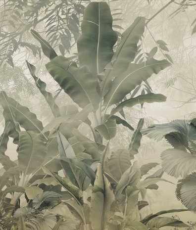 Palm behang Vintage Jungle Dreams, afwasbaar Palm behang Vintage Jungle Dreams, afwasbaar