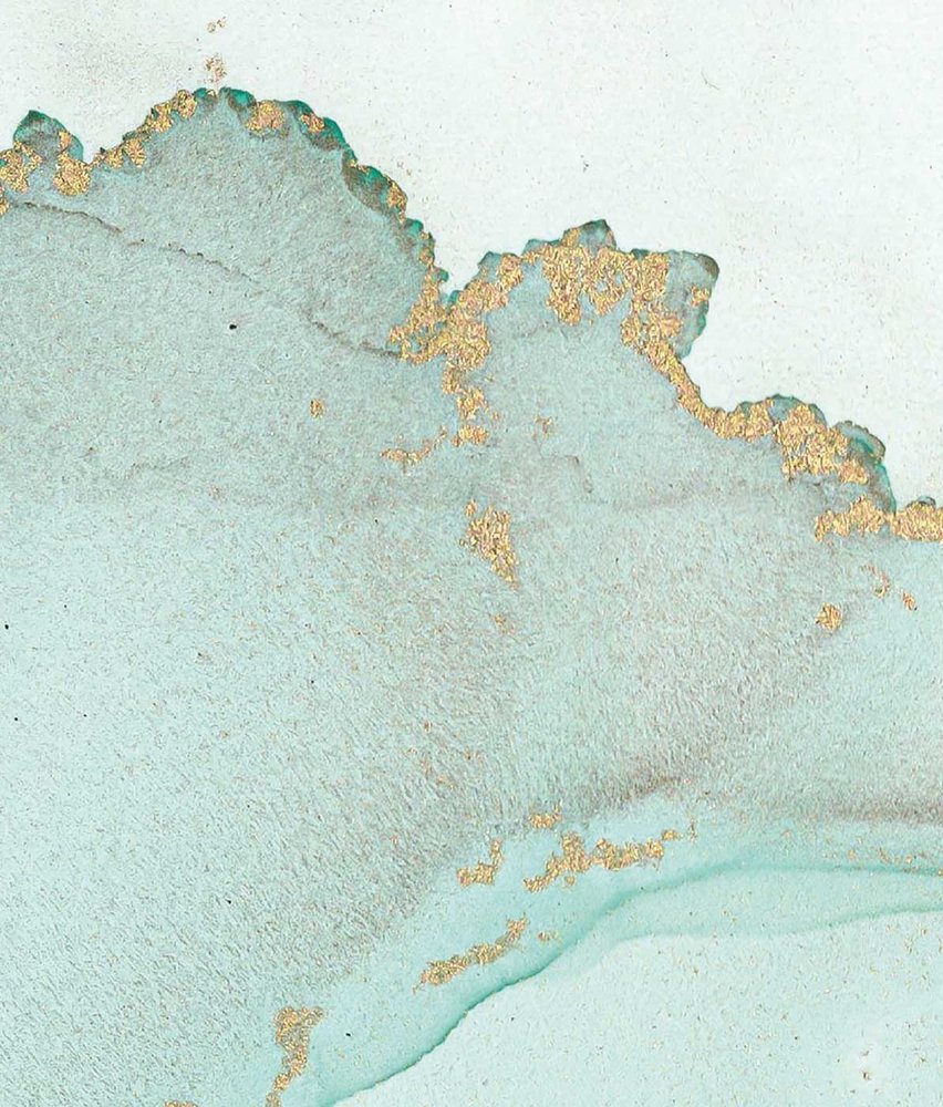 Marble wallpaper Aquamarine Marble Elegance, washable