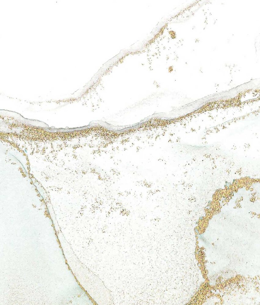 Marble wallpaper Aquamarine Marble Elegance, washable