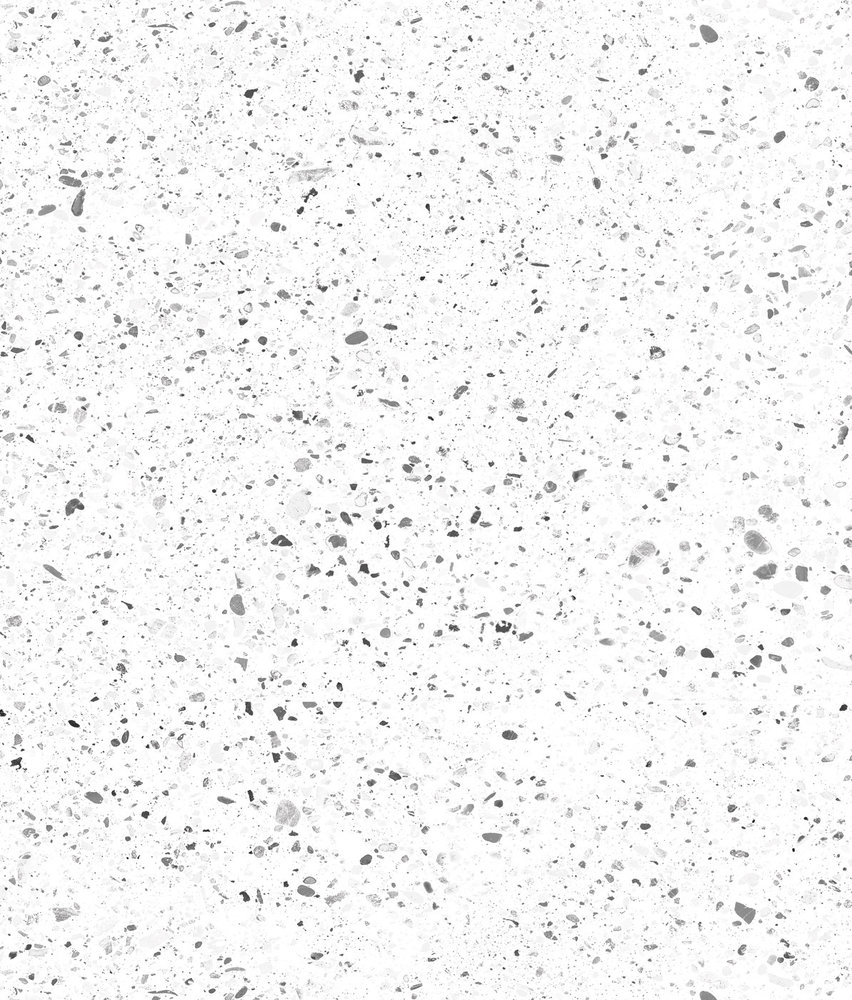 Natuursteen behang Terrazzo Bliss, wit, afwasbaar Natuursteen behang Terrazzo Bliss, wit, afwasbaar