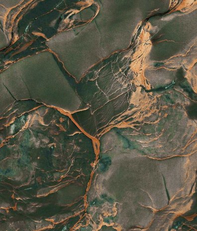 Marmer behang Marbled Copper Glow, afwasbaar Marmer behang Marbled Copper Glow, afwasbaar