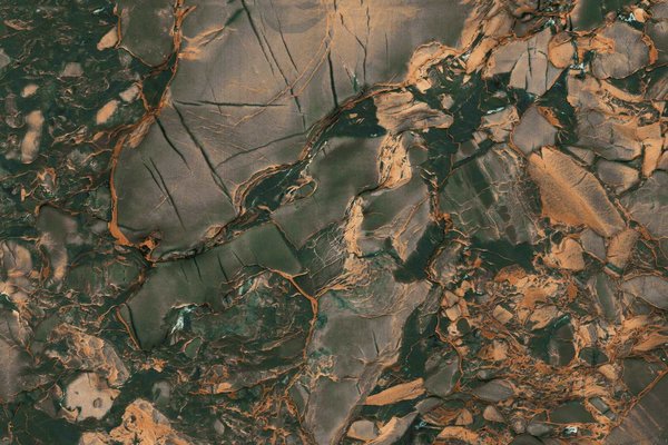 Marmer behang Marbled Copper Glow, afwasbaar Marmer behang Marbled Copper Glow, afwasbaar