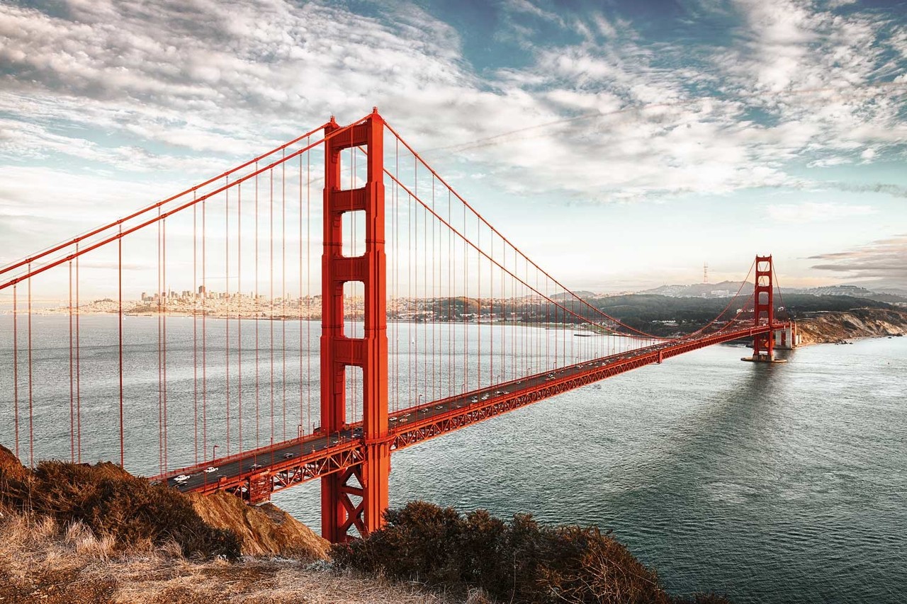 Steden behang San Francisco Dreamscape, afwasbaar Steden behang San Francisco Dreamscape, afwasbaar