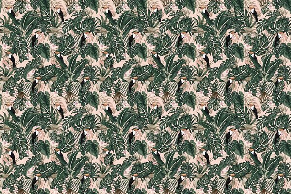 Children's wallpaper jungle Tropical Treasures, washable