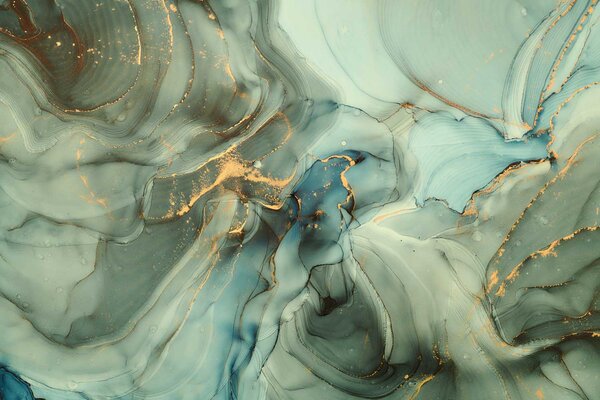 Marble wallpaper Emerald Gilded Marble, green, washable Marble wallpaper Emerald Gilded Marble, green, washable