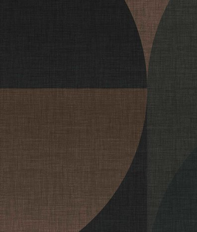 Retro wallpaper Midcentury Shades, grey, washable