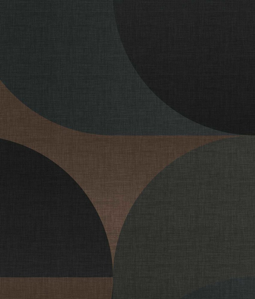 Retro wallpaper Midcentury Shades, grey, washable