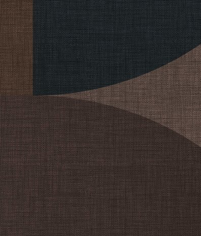 Retro behang Midcentury Shades, bruin, afwasbaar Retro behang Midcentury Shades, bruin, afwasbaar