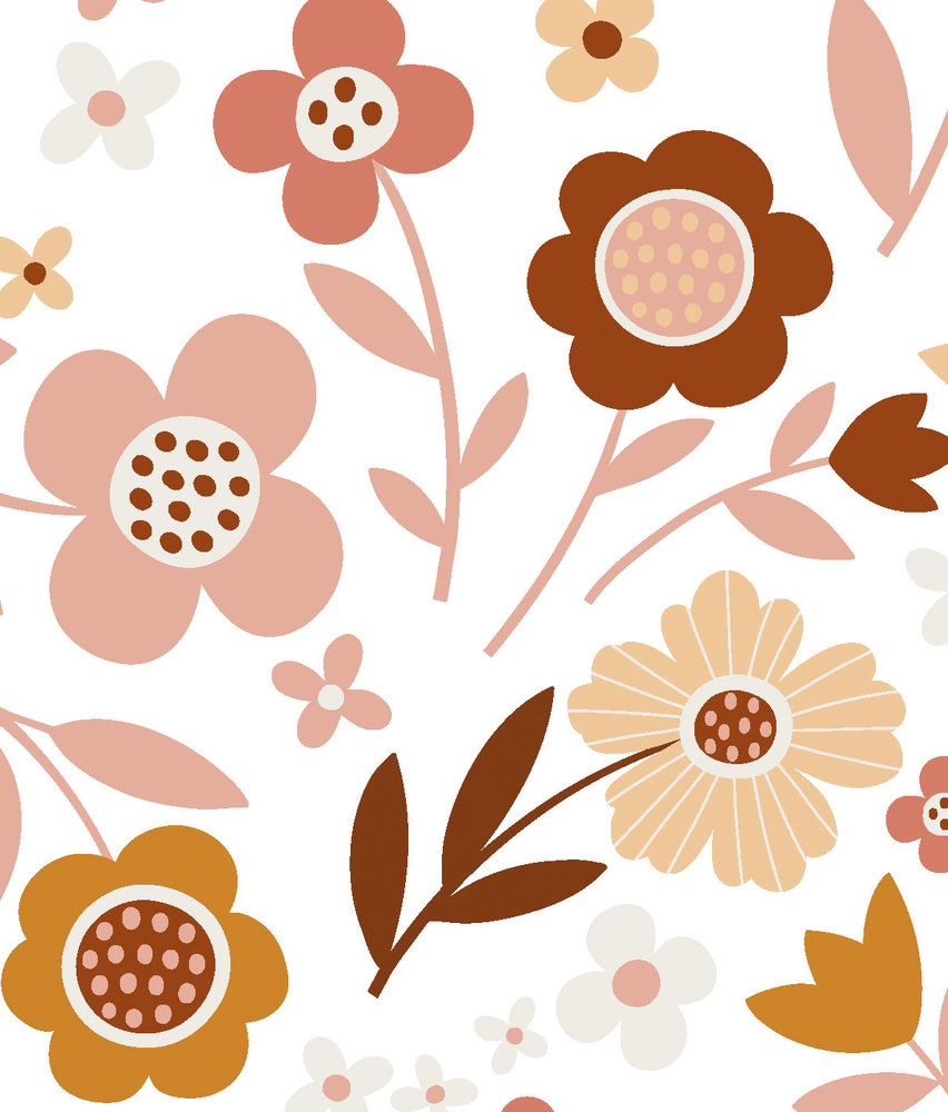 Kindertapete Tiere Vintage Deer Delight, waschbar Kindertapete Tiere Vintage Deer Delight, waschbar