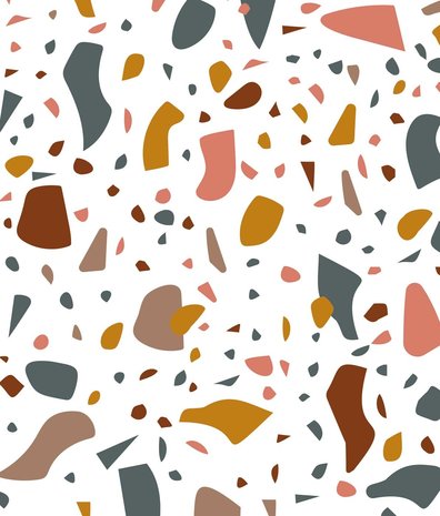 Children's wallpaper dots Rainbow Stones, washable Children's wallpaper dots Rainbow Stones, washable