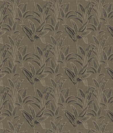 Leaves wallpaper Banana Breeze, brown, washable Leaves wallpaper Banana Breeze, brown, washable