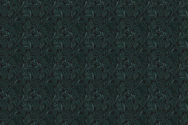 Leaves wallpaper Olive Serenity, green, washable