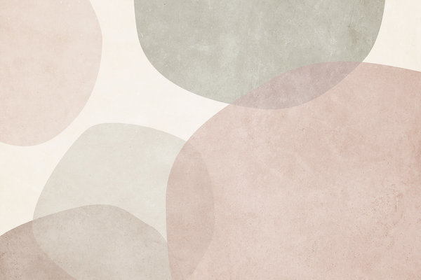 Vintage behang Pebble Retro, pastel, afwasbaar