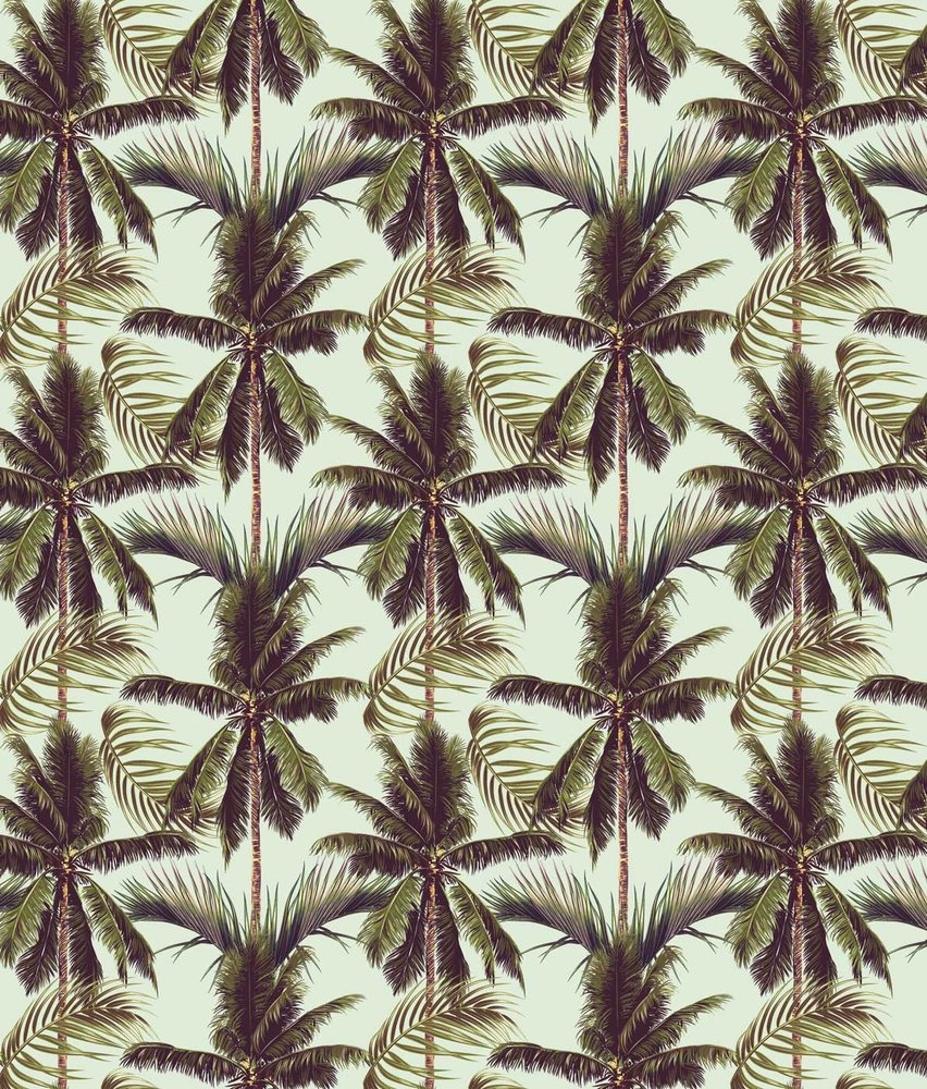 Palm behang Perfect Palm Delight, groen, afwasbaar