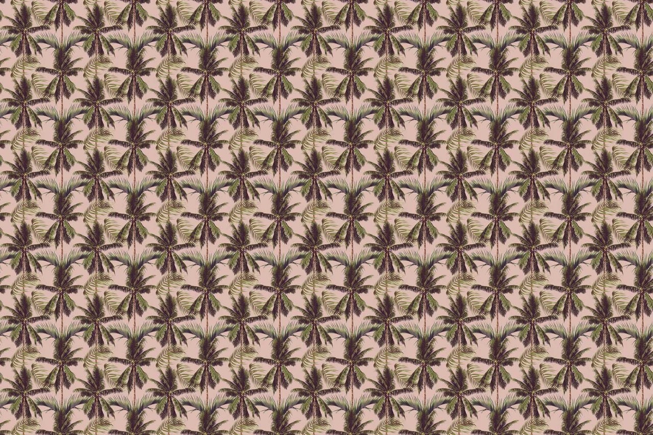 Palm behang Perfect Palm Delight, roze, afwasbaar