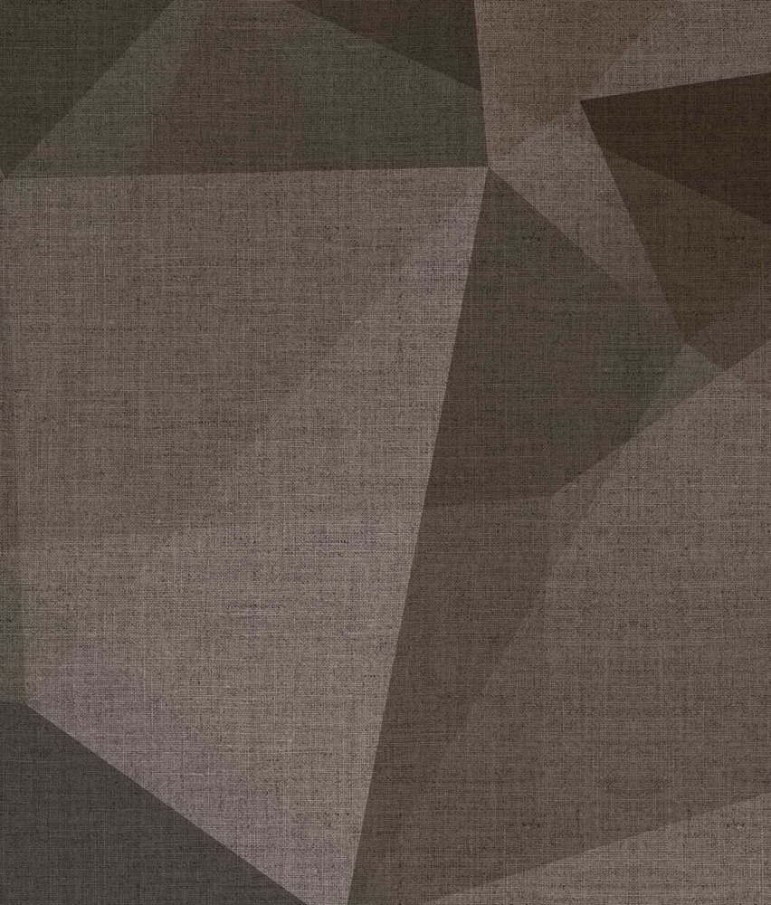 Abstract behang Diamond Mosaic, bruin, afwasbaar