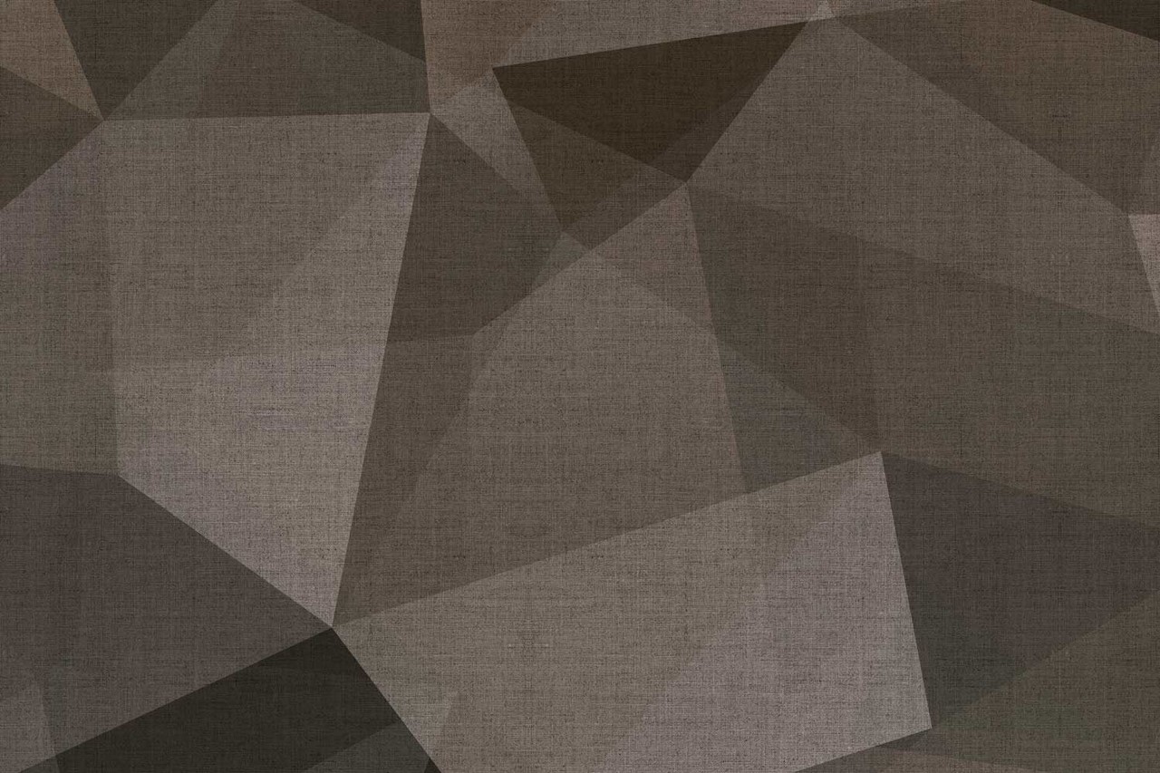 Abstrakte Tapete Diamond Mosaik, braun, waschbar