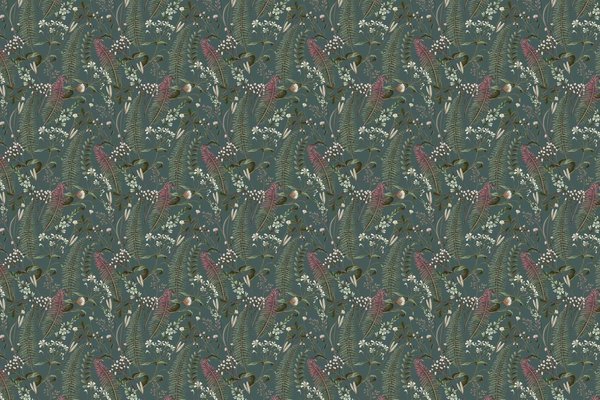 Bladeren behang Botanic Delight, groen, afwasbaar Bladeren behang Botanic Delight, groen, afwasbaar